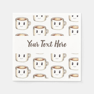 Personalisiere es! Kaffee Themed Napkins Serviette