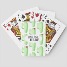 Personalisiere es! Kakteen Themed Playing Cards Spielkarten