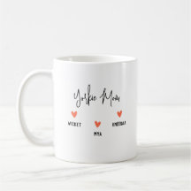 Personalisiere es! Yorkie Mama 3 Herzname