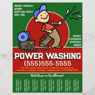 Personalisiere! Power Waschpressenreiniger Flyer