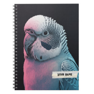 PERSONALISIERE Sittich-Vogelschreibheft Journal Notizblock