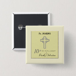 Personalisieren, 10. Geburtstag des Priesters verk Button