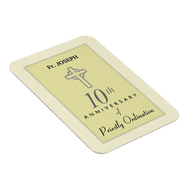 Personalisieren, 10. Geburtstag des Priesters verk Magnet (Rechte Seite)