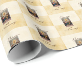 Personalisieren, 10. Ordination Anniversary Angels Geschenkpapier