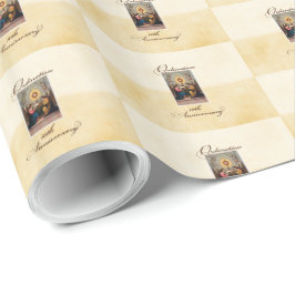 Personalisieren, 10. Ordination Anniversary Angels Geschenkpapier