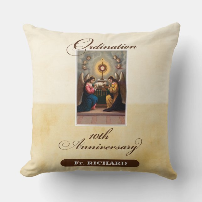 Personalisieren, 10. Ordination Anniversary Angels Kissen (Vorderseite)