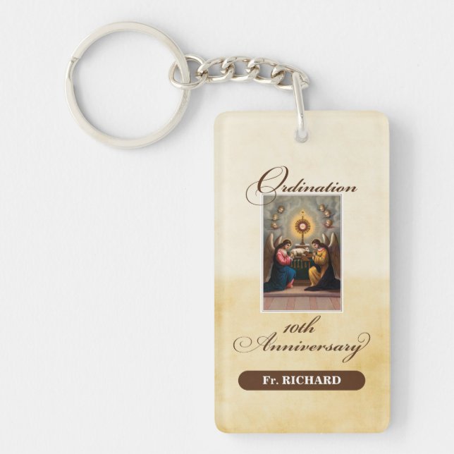 Personalisieren, 10. Ordination Anniversary Angels Schlüsselanhänger (Vorderseite)