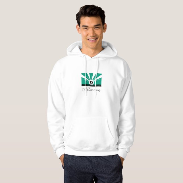Personalisieren, 15. Jubiläumsjahr Hoodie (Vorne ganz)