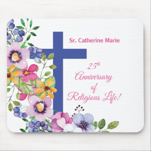 Personalisieren, 25-jähriges religiöses Leben Mousepad