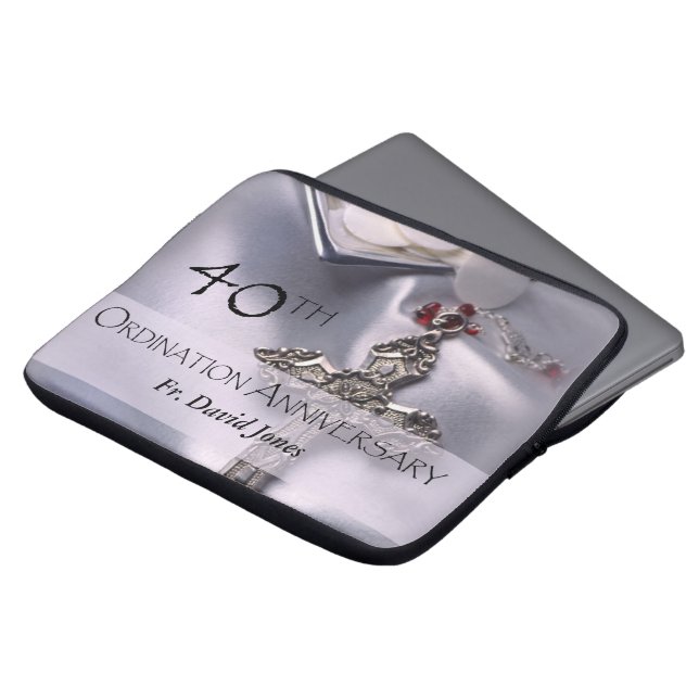 Personalisieren, 40. Ordination Jubiläum Glückwuns Laptopschutzhülle (Vorne Oben)
