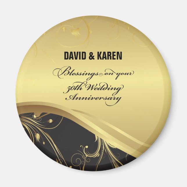 Personalisieren, 50. Hochzeit Jahrestag Religious Magnet (Vorne)