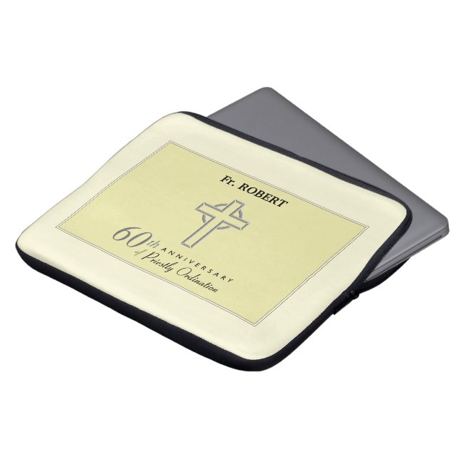 Personalisieren, 60. Geburtstag des Priesters verk Laptopschutzhülle (Vorne Oben)