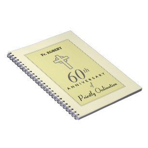 Personalisieren, 60. Geburtstag des Priesters verk Notizblock