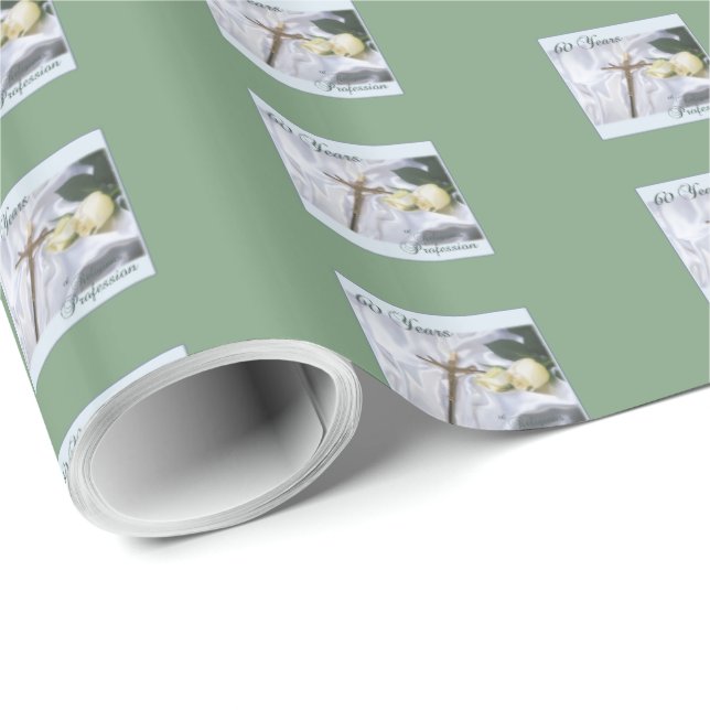 Personalisieren, 60 Jahre religiöser Berufe Geschenkpapier (Rolleneckpunkt)