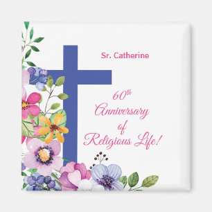 Personalisieren, 60. Jubiläum Nun religiöses Leben Magnet