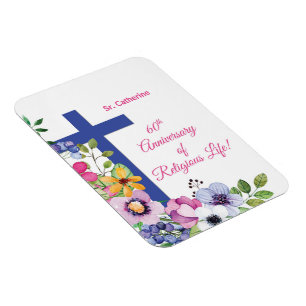 Personalisieren, 60. Jubiläum Nun religiöses Leben Magnet