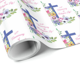 Personalisieren, 65-jähriges religiöses Leben Geschenkpapier