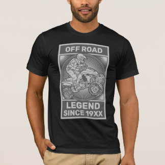 Personalisieren ATV Off Road Legend Custom Birthda T-Shirt