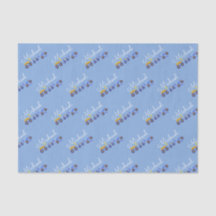 Personalisieren Baby Boy Name Truck Soft Blue