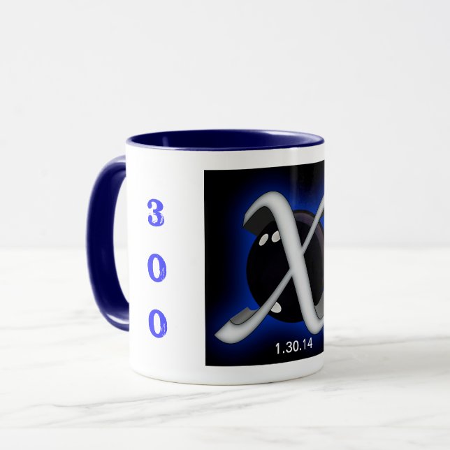 Personalisieren, Bowling Xmachine-Grafik, 300 Spie Tasse (Vorderseite Links)