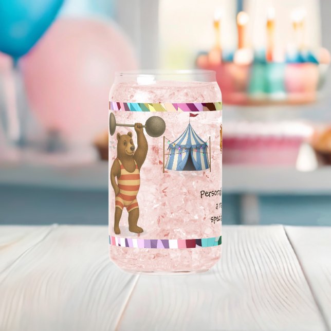 Personalisieren: Brandon, starker-Bär Dosenglas (Insitu (Baby Party))