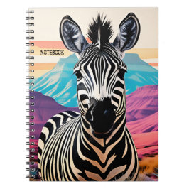 PERSONALISIEREN: Cape Mountain Zebra | Notizbuch Notizblock