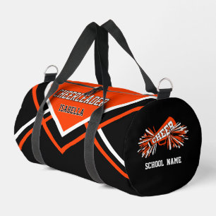 Personalisieren Cheerleader Orange, Schwarz, Wei Duffle Bag