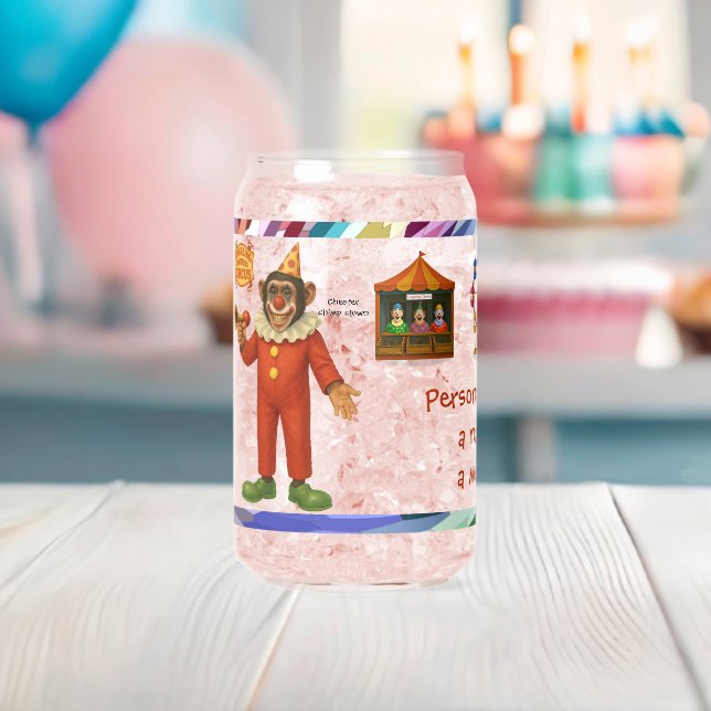 Personalisieren: Chester, Schimpansen-Clown Dosenglas (Insitu (Baby Party))