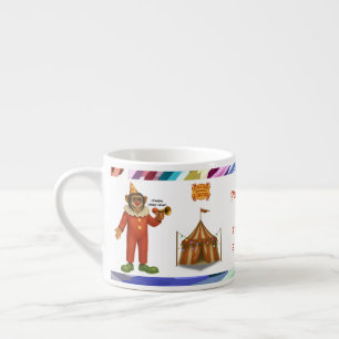 Personalisieren: Chester, Schimpansen-Clown Espressotasse