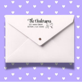 Personalisieren der Cat Script-Rücksendeadresse Permastempel