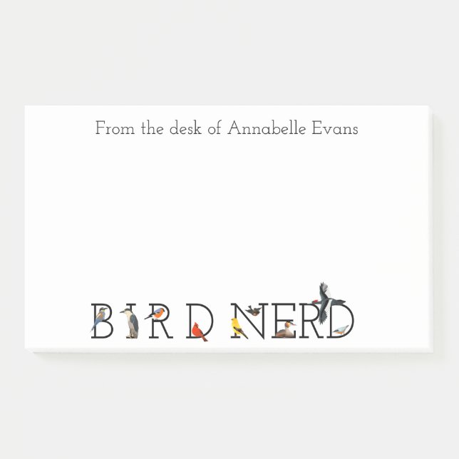 Personalisieren der klassischen Bird-Nerd-Sammlung Post-it Klebezettel (Vorderseite)