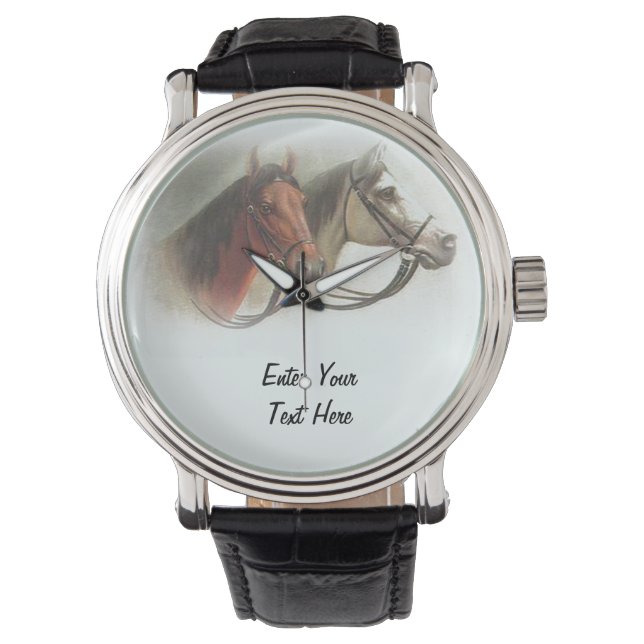 Personalisieren der Pferdebeobachtung Armbanduhr (Vorderseite)