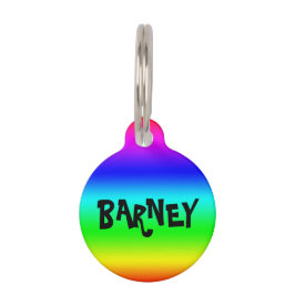 Personalisieren der Rainbow Pet-Markierung Haustiermarke