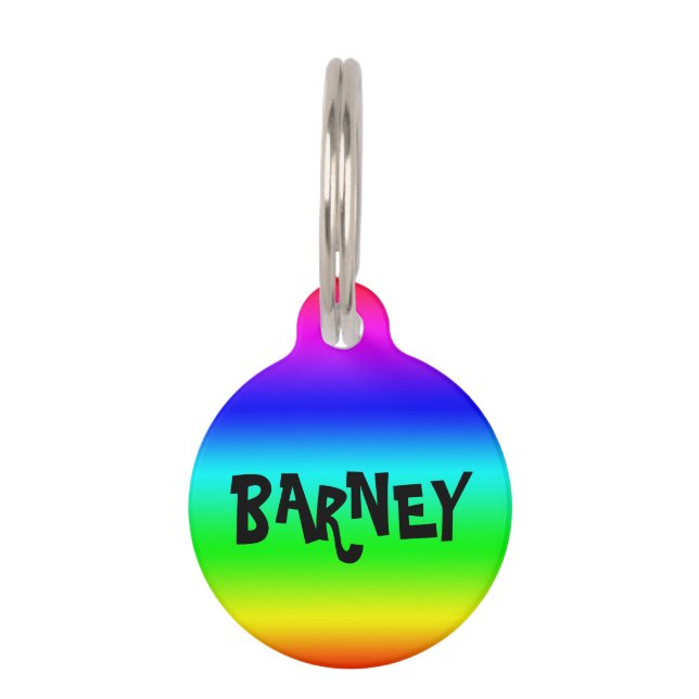 Personalisieren der Rainbow Pet-Markierung Haustiermarke (Vorderseite)