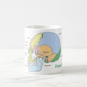 Personalisieren der Schädelanatomie-Tasse Kaffeetasse