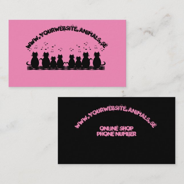 Personalisieren der Visitenkarte (Vorne/Hinten)