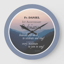 Personalisieren des 1. Jahrestags der Ordination-G Große Wanduhr