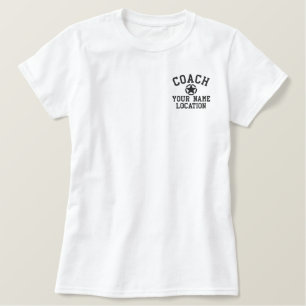 Personalisieren des bestickten Coach-Namensteams Besticktes T-Shirt
