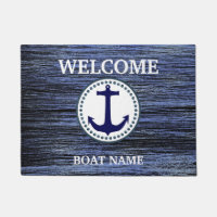 Personalisieren des Blue Welcome Boat Name Strips