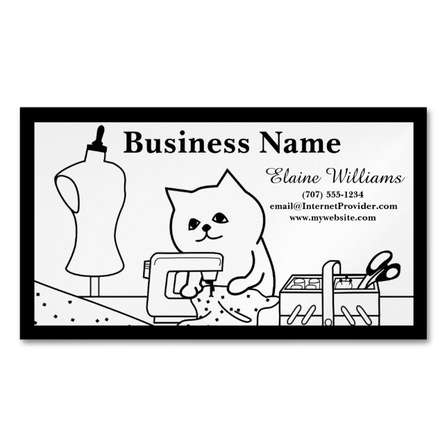 Personalisieren des Business Magnet (Vorderseite)