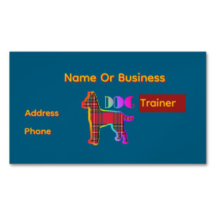 Personalisieren des Dog Trainers Magnetische Visitenkarte