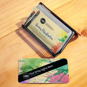 Personalisieren des Geschäfts   Art Supplements Visitenkarte