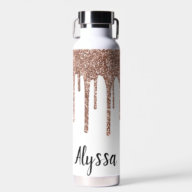 Personalisieren des Glitzer-Tropfens Trinkflasche (Vorne)