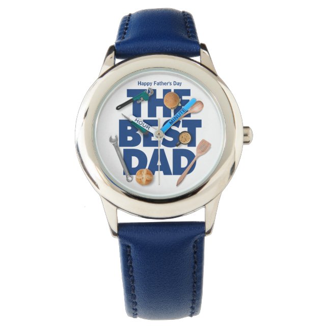 Personalisieren des glücklichen Vaters | Der beste Armbanduhr (Vorderseite)