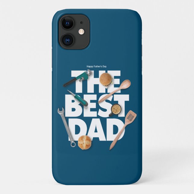 Personalisieren des glücklichen Vaters | Der beste Case-Mate iPhone Hülle (Rückseite)