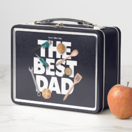 Personalisieren des glücklichen Vaters | Der beste Metall Brotdose