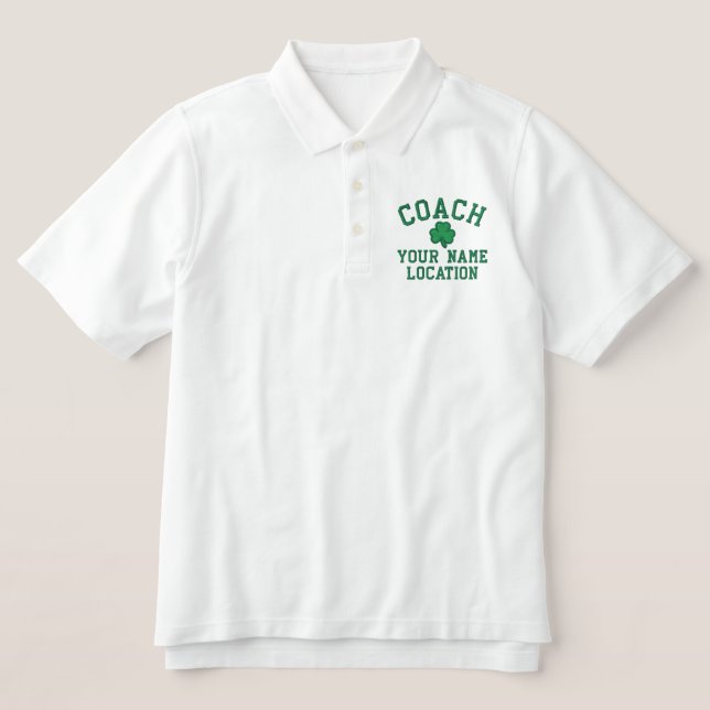 Personalisieren des Irish Coach Name Teams (Design Vorderseite)