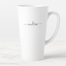 Personalisieren des Namens in schwarzem Script