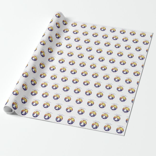 Personalisieren des Namens, RCIA-Dove-Circle auf G Geschenkpapier (Ungerollt)
