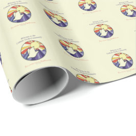 Personalisieren des Namens, RCIA-Dove-Circle auf G Geschenkpapier